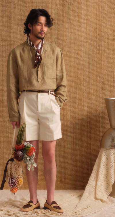 Effortless Grace Breathable Cotton Shorts