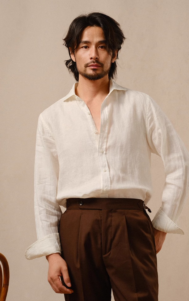 Effortless Grace French Linen Shirt